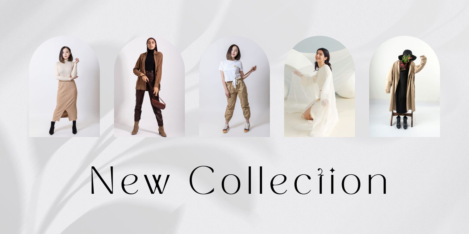 Gray Minimalist New Collection Banner